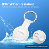MFi Certified Bluetooth Tracker Tag, Apple Find My Compatible Item Locator, Waterproof IP67 Smart Key Finder with Replaceable Battery