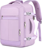 25L Airplane-Approved Travel Backpack with Shoe Pouch & 15.6-Inch Laptop Compartment