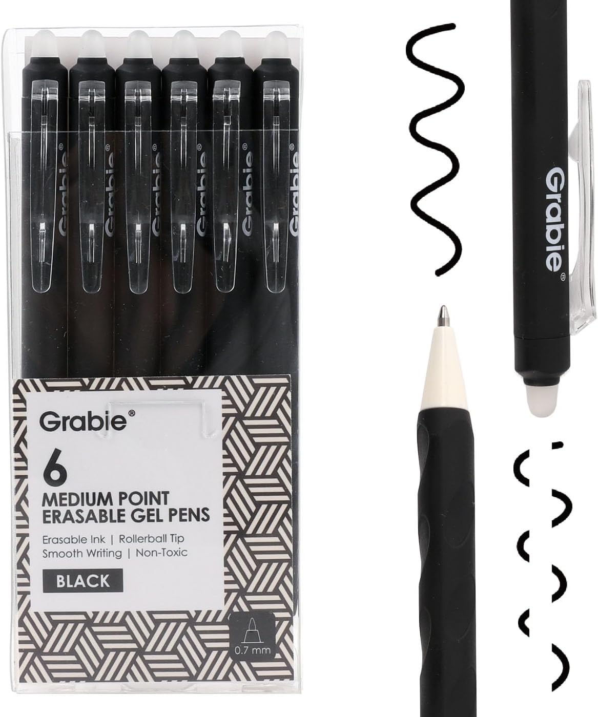 9-Color Erasable Gel Pen Set with 0.7 mm Tips