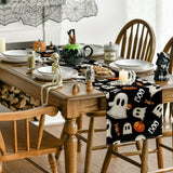 Artoid Mode Ghost Pumpkin Camdy 210 GSM Halloween Table Runner,Seasonal Fall Kitchen Dining Table Decoration for Home Party Decor 13x72 Inch