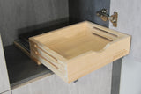 Wood Pull-Out Cabinet Drawer Organizer – Fully Assembled Slide-Out Shelf for Kitchen Cabinets