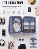 Light Purple 16-Inch Underseat Carry-On with TSA Lock