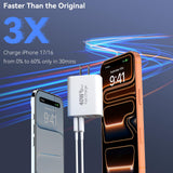 40W 4-Port USB Wall Charger – Fast Charging USB-C & USB-A Power Adapter (2 Pack)