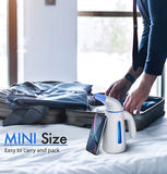 Handheld Garment Steamer 700W Portable Wrinkle Remover with Stainless Steel Heating Panel and Large Tank