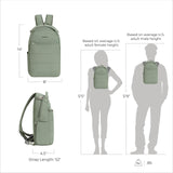 Travelon Roam Convertible Anti-Theft Backpack & Sling – Ultra-Light RFID Secure Daypack with Slash-Resistant Design (Moss)