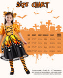 Kids Butterfly Fairy Costume with LED Wings – 6-Piece Set Includes Tutu Dress, Wand, Headband, Mask, and Candy Bag for Halloween & Parties (Ages 4–11)