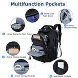 VANKEAN 17.3” TSA-Friendly Anti-Theft Laptop Backpack with RFID & USB Charging – Extra Large – Black