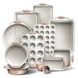 22-Piece Stackable Non-Stick Bakeware Set with Silicone Handles – Space-Saving Baking Pans