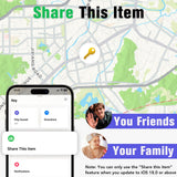 Apple Find My Bluetooth Tracker 4-Pack, Smart Key Finder and Luggage Locator with IP67 Waterproof and Replaceable Battery