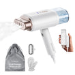 Dual Voltage Professional Handheld Garment Steamer 1200W Foldable Travel Wrinkle Remover with 360° Leak-Proof System