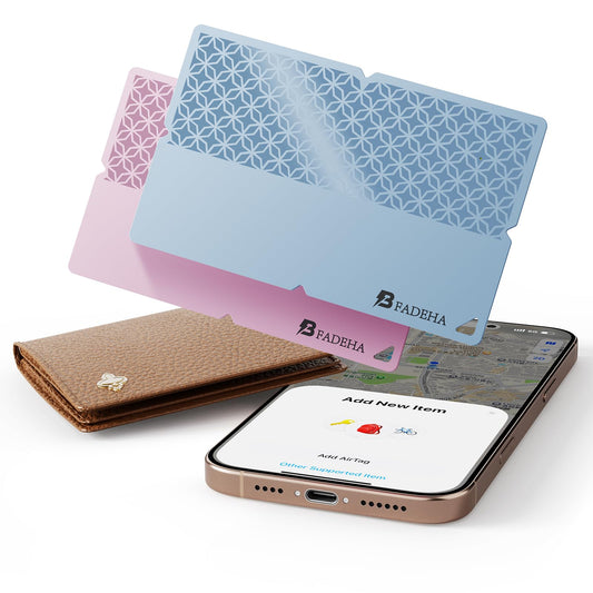 Ultra-Slim Smart Wallet Tracker Card – Apple Find My Compatible Bluetooth Item Locator with 100dB Alarm, IP67 Waterproof Anti-Loss Tracker for Wallet, Luggage & Keys