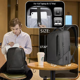 15.6" Laptop Backpack with USB Charging Port - Waterproof Business Travel & Work Daypack