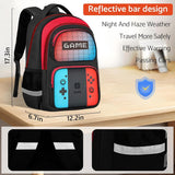 Gamer School Backpack Set with Lunch Bag and Pencil Case