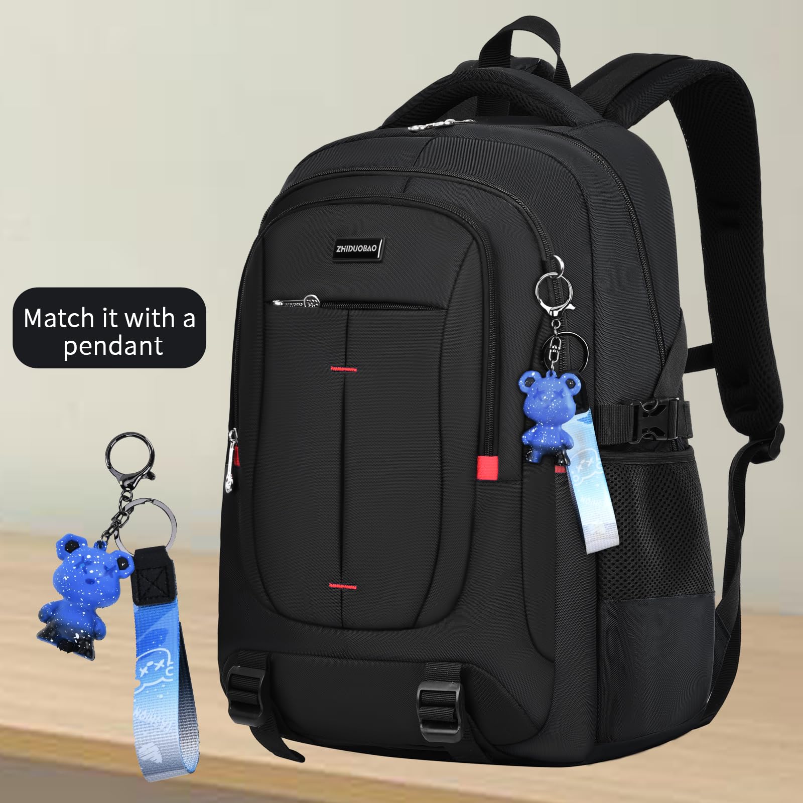 ZHIDOBO Camo Laptop Backpack for School & Travel – Large Water-Resistant Bookbag for Boys