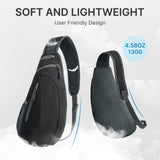 G4FREE Sling Bag Crossbody Backpack – Lightweight Chest & Shoulder Bag for Travel, Outdoor & Daily Use (Dark Grey)