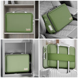 DOCSAFE Fireproof Hard-Shell Document Box with Lock – Portable File Organizer for Home, Office & Travel (Green)