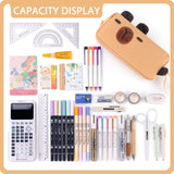 Brown Capybara 3-Compartment Pencil Case