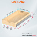 Solid Wood Pull-Out Cabinet Organizer with Soft-Close Slides – Heavy-Duty Slide-Out Drawer Shelf for Kitchen & Pantry