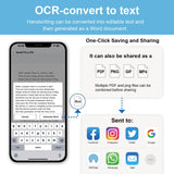 Ophaya Pro+ Smart Pen & Notebook Set – Real-Time Sync, OCR Text Conversion & Audio Recording (Black)