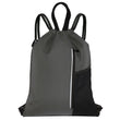 HOLYLUCK Waterproof Drawstring Gym Backpack – Lightweight Sports Sack with Zipper Pocket for Travel & Training (Dark Grey)