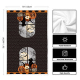 Black Halloween Kitchen Dish Towels – 2-Pack Ultra-Soft & Absorbent Tea Towels for Seasonal Kitchen Decor (18x26 Inches)