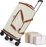 50L Rolling Garment Duffel with Wheels and Shoe Compartment