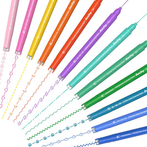 12 Colors Fine + Curve Tip