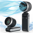 Portable Turbo Handheld Fan – High-Speed Rechargeable Cooling Fan with 5 Wind Speeds & Foldable Design