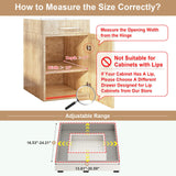 Expandable Pull-Out Cabinet Organizer – Adjustable Width & Depth, 3-Rail No-Drill Slide-Out Drawers (White)