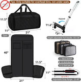 50L Rolling Garment Duffel with Wheels and Shoe Compartment