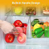 Clear Pantry & Fridge Organizer Bins – 8-Piece BPA-Free Storage Set (Multi-Size)