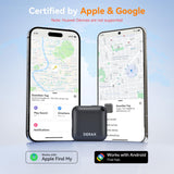 USB-C Rechargeable Smart Tracker Tag for Apple Find My and Google Find My Device, 90dB Alert Bluetooth Item Locator