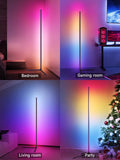 Tyute Smart RGB Corner Floor Lamp – 16M Colors, Music Sync & App Controlled Ambient Light