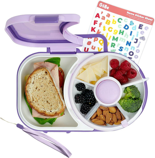 Taro Purple Snack Spinner Lunchbox with Sandwich Compartment