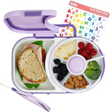 Taro Purple Snack Spinner Lunchbox with Sandwich Compartment