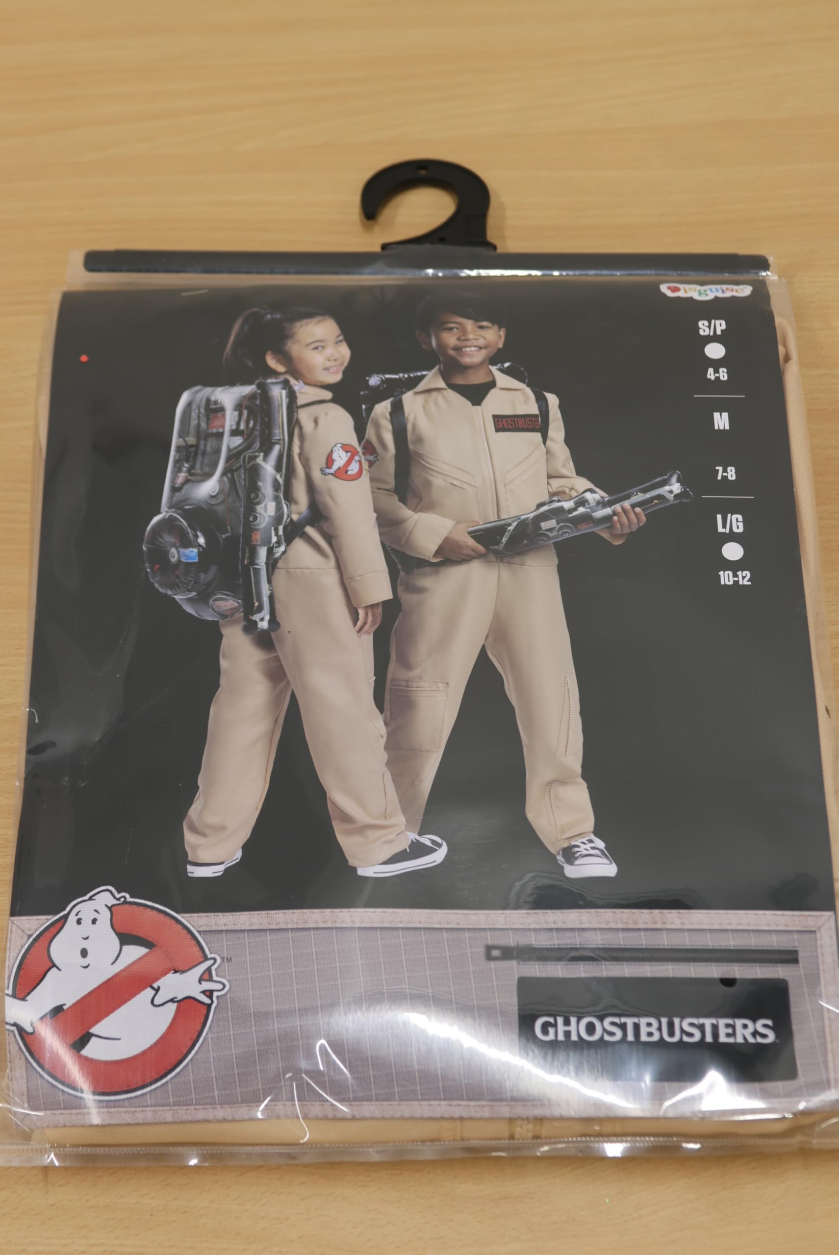 Ghostbusters Kids Deluxe Costume – Official 80’s Movie Jumpsuit with Proton Pack (Model 120259L)
