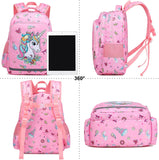 Unicorn School Backpack Set with Lunch Bag and Pencil Case
