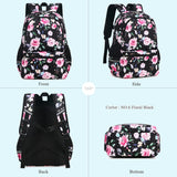 Floral Lake School Backpack Set with Insulated Lunch Bag