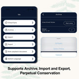 YUAN Smart Pen & Digital Notebook Set with Real-Time App Sync, Offline Storage & Navy PU Leather Cover