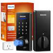 Philips Wi-Fi Smart Deadbolt Door Lock with Fingerprint, App Control & Alexa Support, Keyless Entry Security Lock