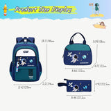 Astronaut School Backpack Set with Lunch Bag and Pencil Case