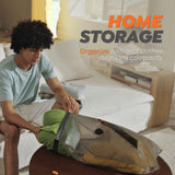 Portable Vacuum Compression Bags with Wireless Pump – Space Saving Travel Storage Bags Set for Clothes & Luggage