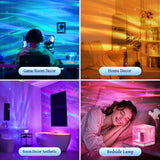 Aurora Northern Lights Cube Projector – 18 Colors Galaxy Ceiling Night Light with Remote & Timer