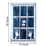 Halloween Fabric Door & Window Banner – Large Scary Hanging Decoration for Indoor & Outdoor Use (31.5" x 47.2")