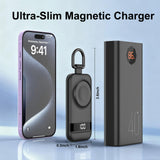 Portable Apple Watch Charger 2500mAh – Magnetic Keychain Power Bank for iWatch