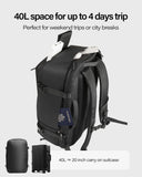 Gherson 40L TSA-Friendly Travel Laptop Backpack – Carry-On Business Weekender for 17.3” Laptops