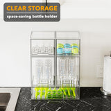 Stackable Bottle Storage Organizer (5-Pack) – Clear Acrylic Drawer System for Baby Bottles, Vanity & Countertop