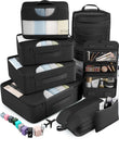 Travel Packing Cubes Set with Hanging Toiletry Bag – Lightweight Luggage Organizer Bags with Breathable Mesh & Laundry Bag