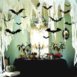 Halloween Hanging Bats Decorations – 20 PCS Set with Glowing Eyes & Fishing Line (3 Sizes Included)