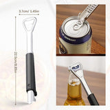 2-in-1 Adjustable Jar & Bottle Opener – Stainless Steel Lid Gripper for Weak Hands